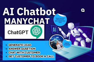 create an ai chatbot, chatgpt custom ai for your social media with manychat