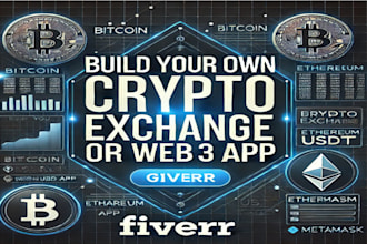 build cryptocurrency exchange platform blockchain app trading app web3 website