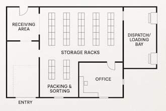 design detailed warehouse floor plans and layouts in autocad