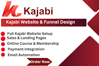 design kajabi website, kajabi online course, kajabi landing page, thinkific