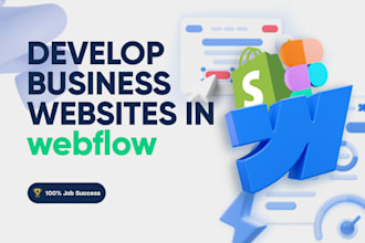 develop webflow website design develop webflow cms or landing page