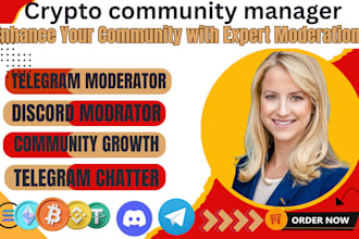 be your professional web3 community manager and admin or moderator
