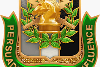 create 3d badges emblems bas relief for cnc engraving wood carving 3d printing