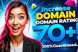 increase ahrefs domain rating dr 70 using high authority SEO backlinks