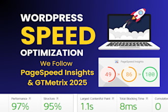 optimize wordpress speed, improve core web vitals, gtmetrix, pagespeed insights