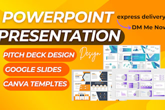 design powerpoint presentation, pitch deck for your business