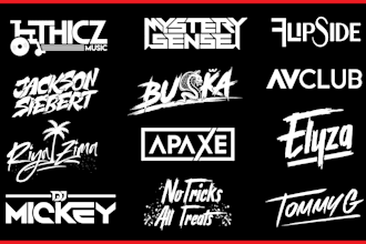 design custom dj music band,hip hop, rap, clothing brand or any business logo