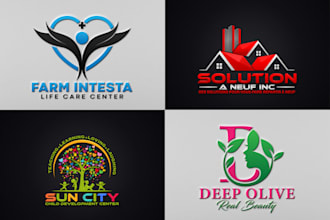 do unique, modern and creative 3d logo design for your business