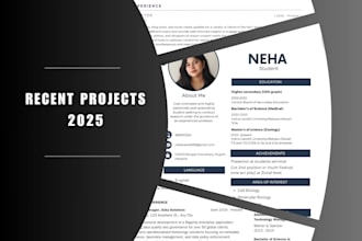 design a professional and modern resume that stands out