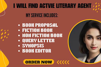 find active literary agents for your fiction book, memoir, children book