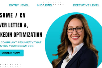 write, edit a professional ats optimized resume, cv that gets you hired