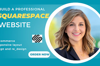 create squarespace website design or squarespace online store