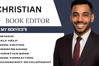 do self help book editing, proofread christian memoir manuscript development