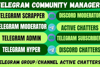 be telegram and discord mod, community manager, group hyping, for crypto project