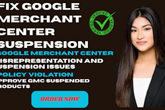 fix google merchant center suspension and misrepresentation, policy violation