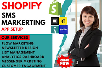 setup shopify sms marketing klaviyo mailchimp omnisend yotpo aftership txtcart