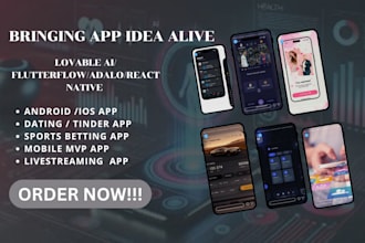 develop custom app using lovable ai flutterflow react native webview adalo gpt