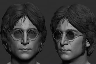 sculpt 3d head model 3d bust model 3d statue 3d face model realistic 3d printing