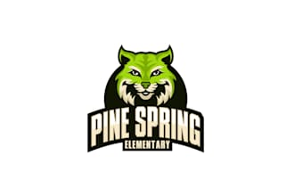 design pine spring elementary school logo