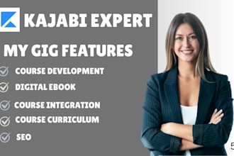 kajabi course development digital ebook course integration virtual assistant SEO