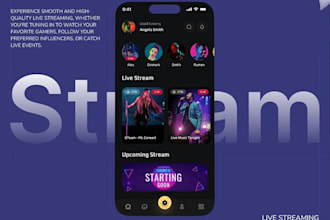 develop livestreaming app realtime video app, social media app, podcast app