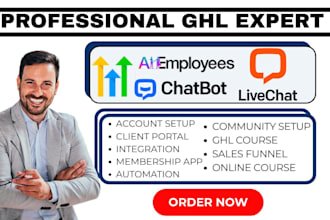 setup gohighlevel ai employee chatbot gohighlevel voice bot live chat automation