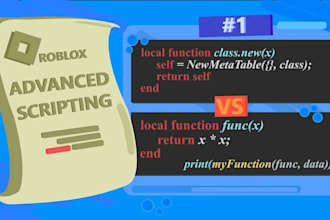 script your roblox game and fix your script