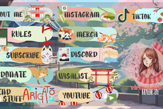 design and sell custom twitch panels