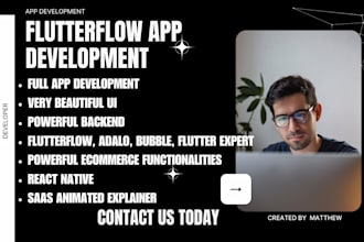 react native flutter adalo app flutterflow developer mobile app android ios
