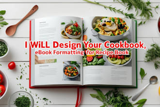 write, design your cookbook, ebook formatting for recipe book