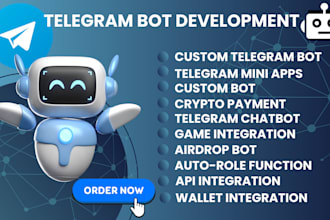 build telegram bot tg miniapp crypto payment airdrop bot wallet integration dapp