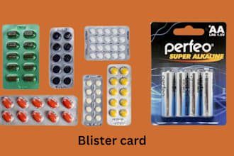 do business card, blister cards, amazon insert cards, thank you card and sticker