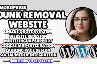 junk removal website junk hauling website junk removal landing page