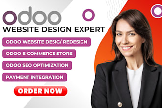 design or redesign odoo website odoo ecommerce store odoo seo odoo customization