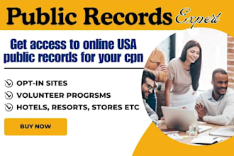 create manual public records account 1,500 USA official public records for you