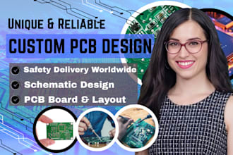 make pcb design pcb layout and circuit schematic on altium, kicad, ic design