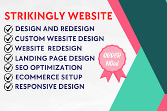 design high converting strikingly website design landing page