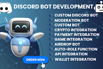 build custom discord bot moderation chatbot autorole crypto airdrop game bot