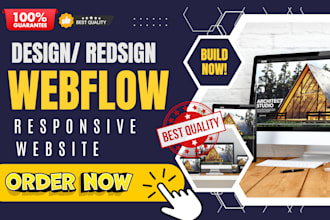 design professional webflow website or develop, webflow expert, figma to webflow