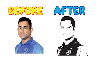 remove background of any image and if you need so i create pencil sketch