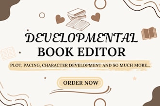 be your developmental book editor and line edit your novel or story