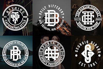 design a luxury brand initial letters, monogram logo for your business