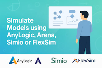 develop simulation models using anylogic, arena, simio, or flexsim
