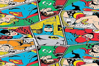 make a 2d marvel comics intro super customizable as you like