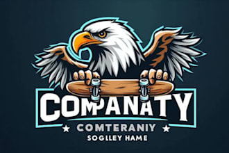 create high quality and beautiful eagle logo design