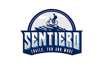 design a unique vintage mountain bike logo
