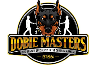 design awesome animals dog training business logo