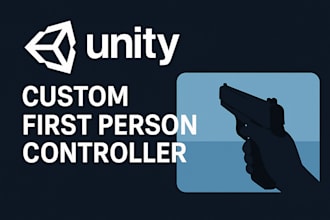 make you a first person character controller for unity