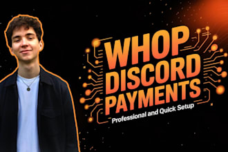 setup a paid access discord server with whop payments in 24h