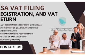 handle ksa vat registration, filing, and vat return for your business